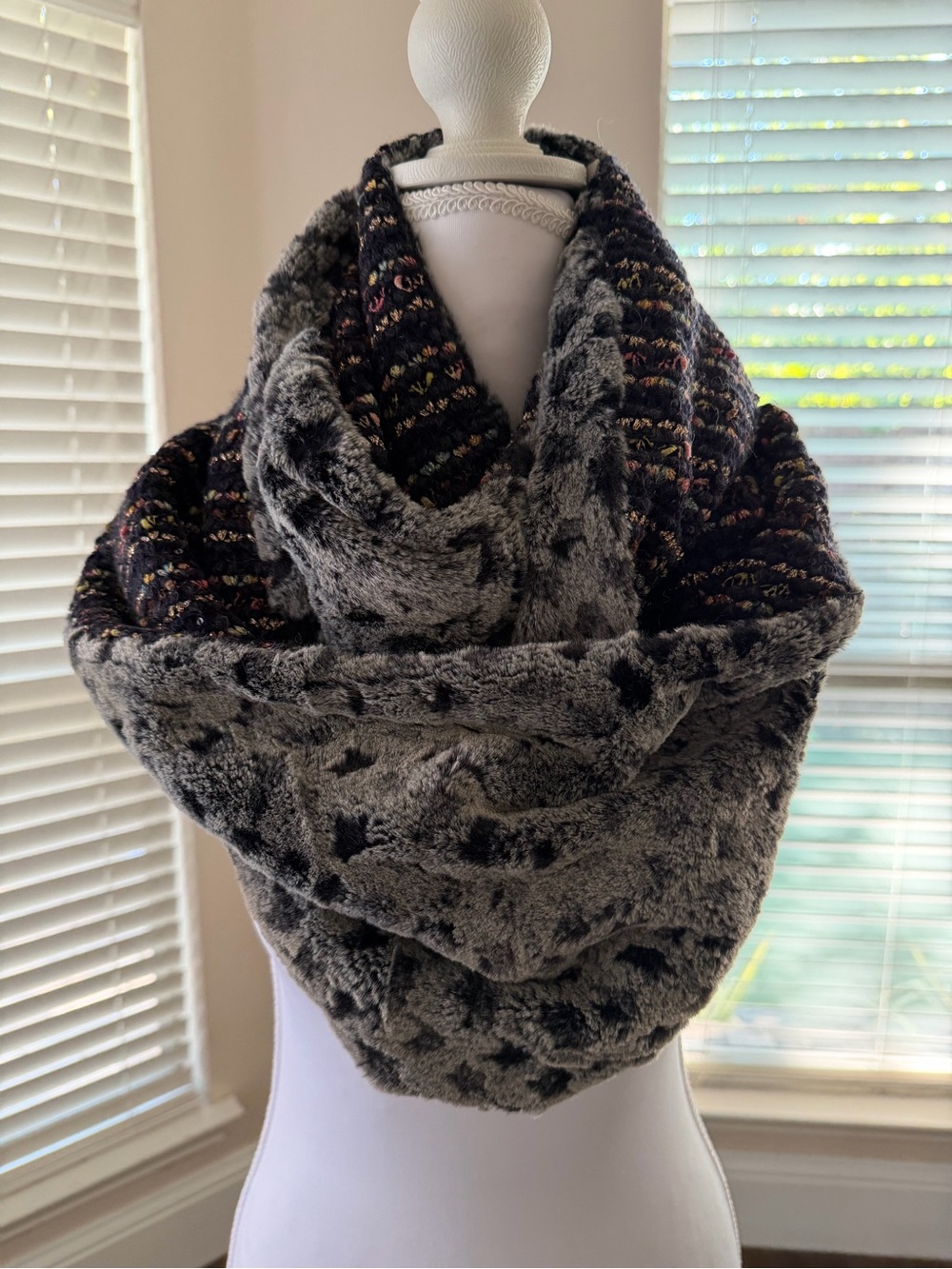 Anthropologie Madison 88 Faux Fur Infinity Scarf NWT